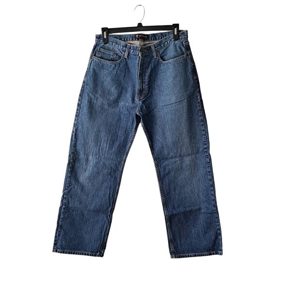 Ralph Lauren Polo Woodrow Mid Wash Straight Leg Denim Jeans - 34" X 30" - Picture 1 of 11